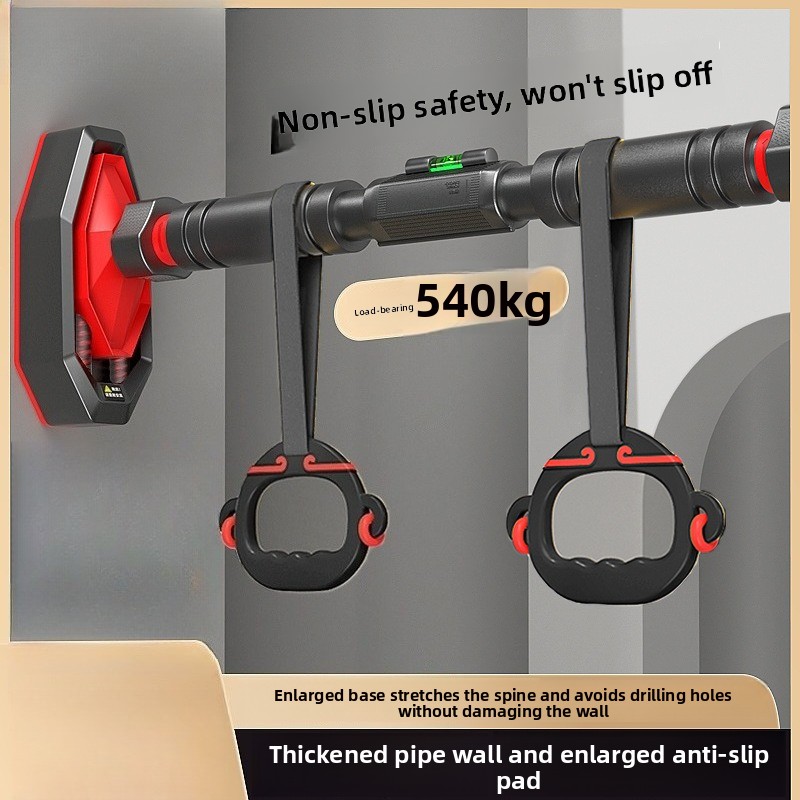 Home Gym Garden - 室内用ドア枠マウント式懸垂バー、穴あけ不要、吊り下げリング付き、家族向けフィットネス器具、懸垂バー、ジム器具
