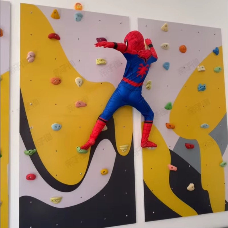 Home Gym For Kids - 子供用室内合板製クライミングウォールジム、幼児用ブランコ、はしご、リング付き、家庭用プレイルーム、安全なアクティブプレイ、5～10人用