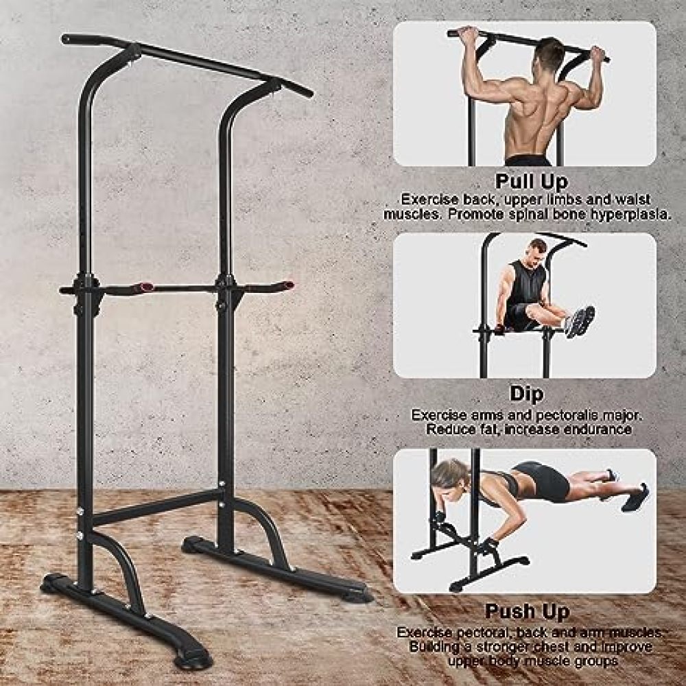 Pull Up Bar Tower - Ye Power Tower プルアップバーとディップステーション、筋力トレーニング用、ホームジムフィットネスに最適