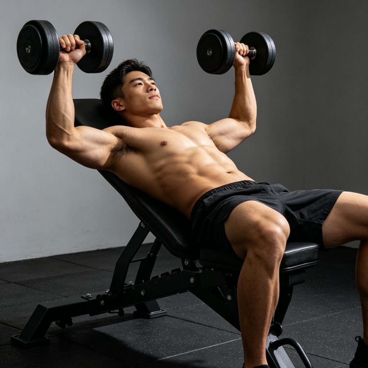 Home Gym Dumbbell Workout - 多機能折りたたみ式ウェイトホームジムワークアウトベンチ、調整可能な傾斜・下降機能付きフィットネスチェア、ダンベルプレスやフライエクササイズに最適