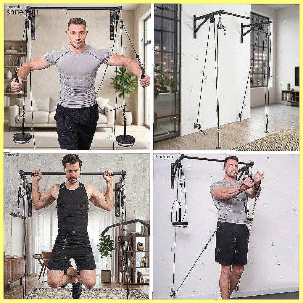 Home Gym Diy Pulley System - 壁掛け式DIYフィットネスプーリーシステム（上腕二頭筋・上腕三頭筋用）、ホームジムケーブルマシン筋力トレーニング器具