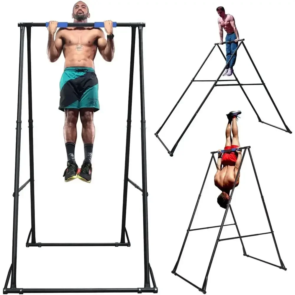 Pull Up Bar Tower - 調整可能な懸垂バー台：頑丈なホームジムパワータワー、筋力トレーニングと多機能エクササイズに最適