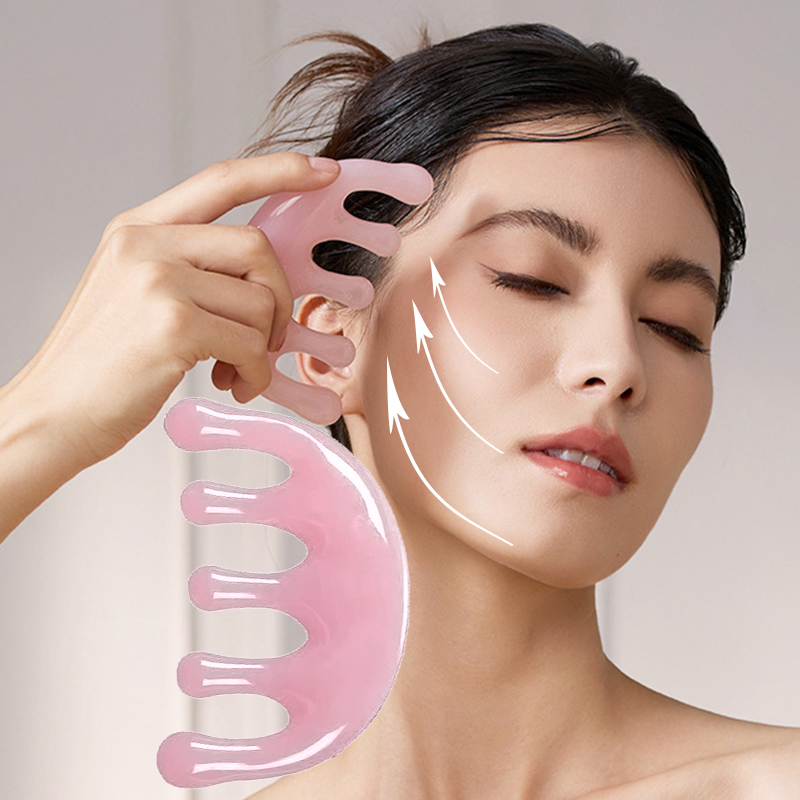 Pull Up Bar Tower - フェイスリフティング グアシャ レジン製 スクレイピングマッサージ ヘアマッサージ 経絡ツール