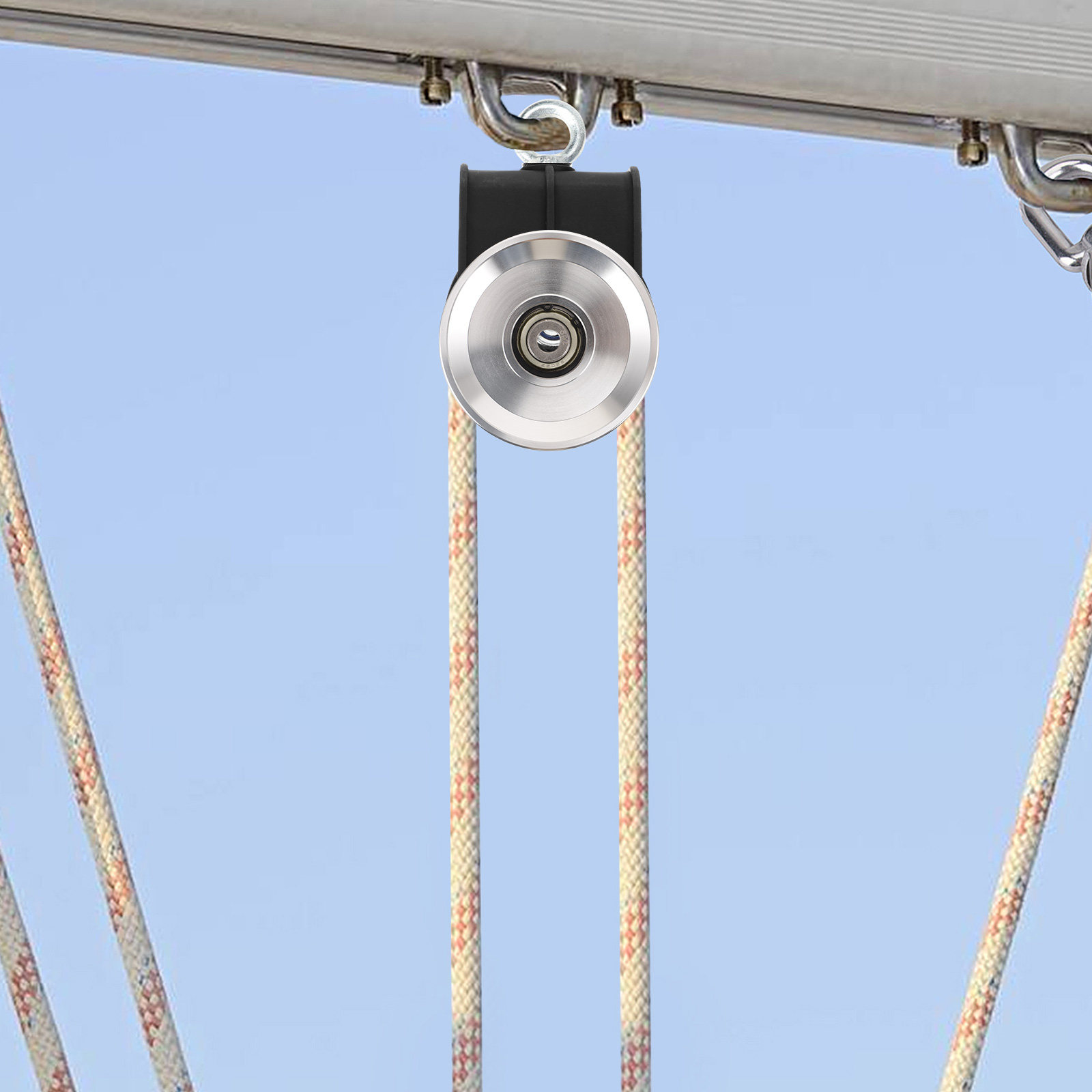 Home Gym Diy Pulley System - ジムフィットネス機器DIYホームプーリーシステム用ユニバーサルヘビーデューティーアルミ合金ベアリングプーリーホイール、スムーズで静音、耐摩耗性