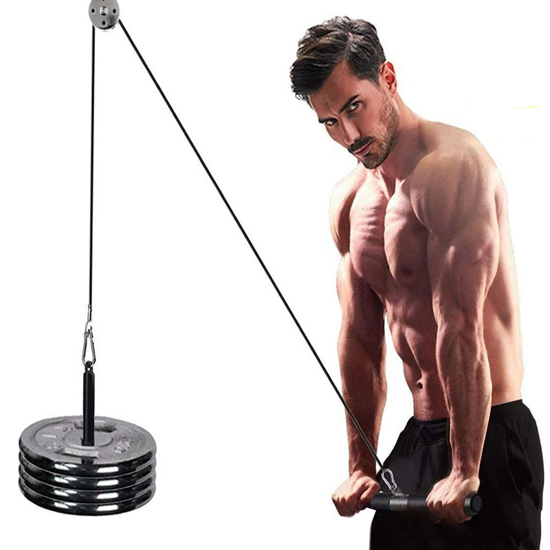 Home Gym Diy Pulley System - サイレントジムケーブルプーリーシステム 回転付き 多機能ステンレススチール DIY ホームジム機器 上腕二頭筋上腕三頭筋トレーニング用
