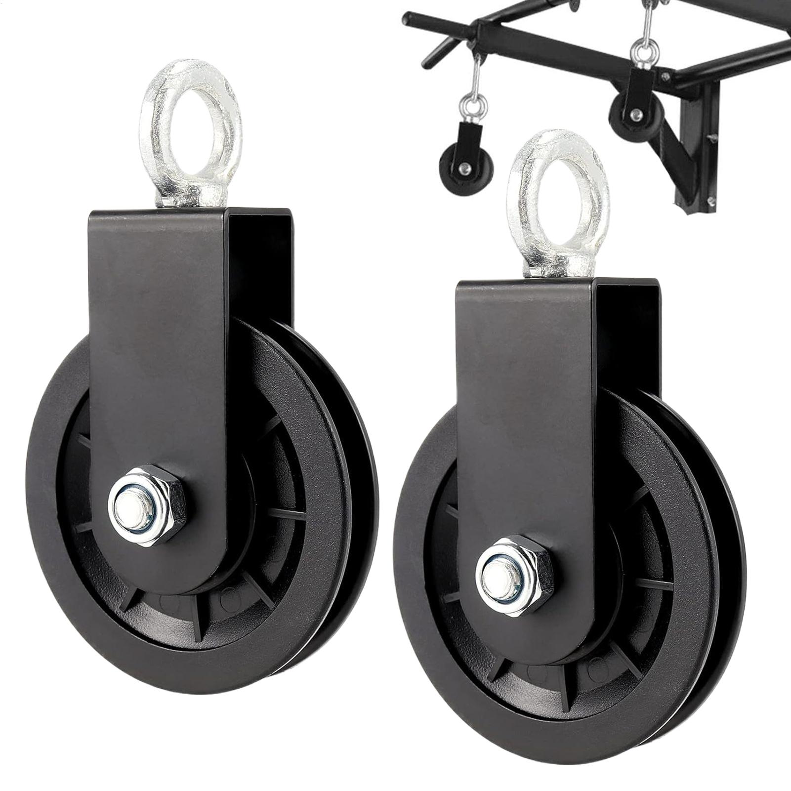 ヘビーデューティージムプーリーシステムキット 2個入り スチ - Home Gym Diy Pulley System のレビューと価格