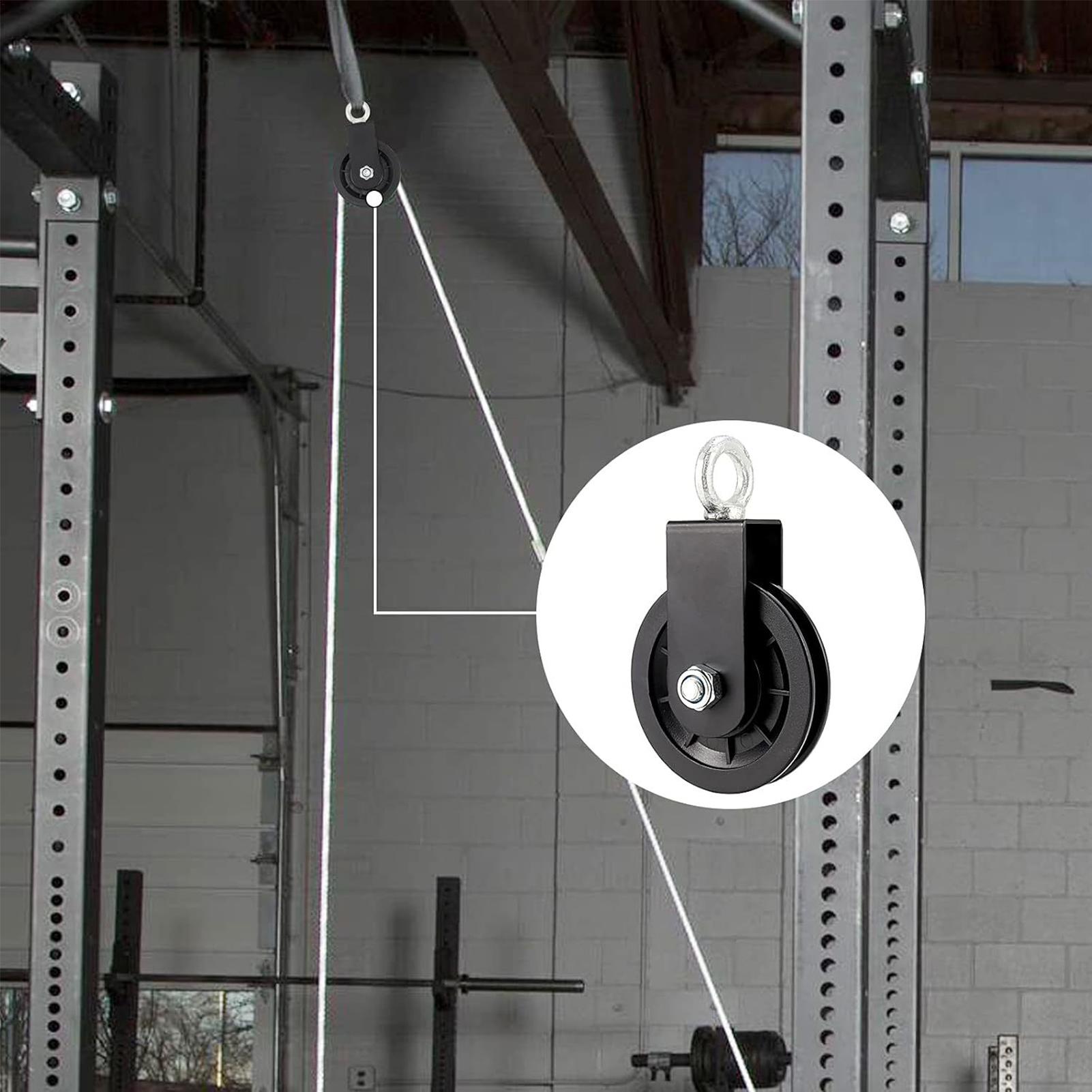 ヘビーデューティージムプーリーシステムキット 2個入り スチ - Home Gym Diy Pulley System のレビューと価格