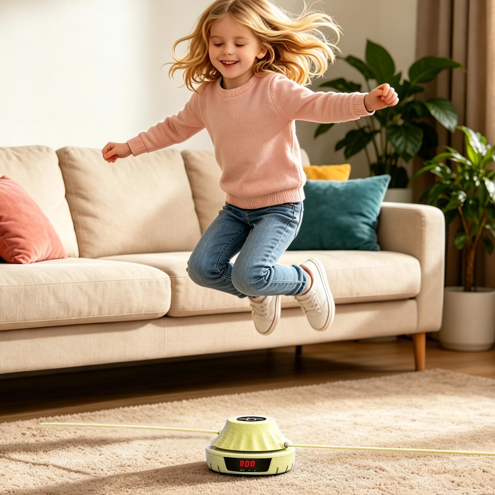 自動ジャンプトレーナー LCDカウンター付き 自動ポータブル - Home Gym For Kids のレビューと価格