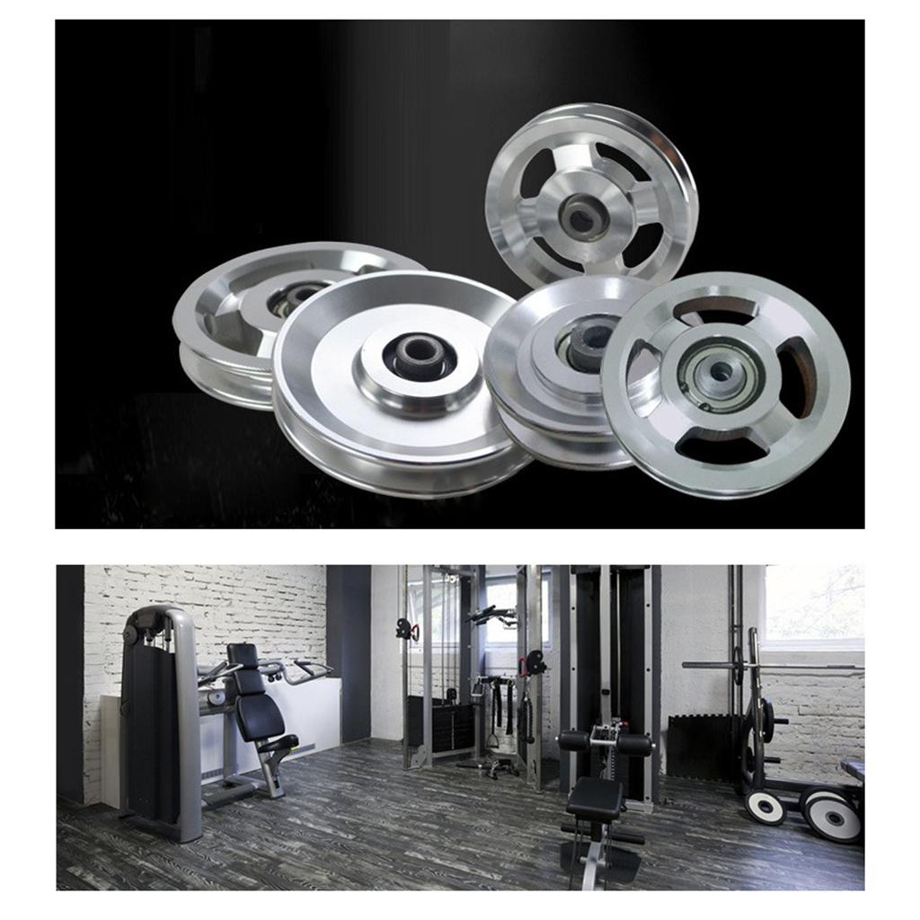 アルミ製プーリーローラーロープガイドスロット溝耐摩耗ホイール - Home Gym Diy Pulley System のレビューと価格