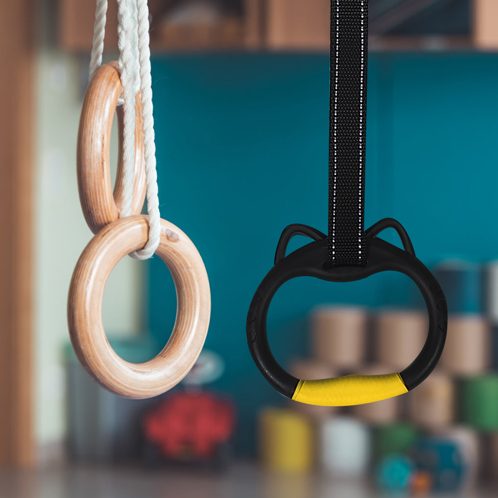 1セット 1セット体操リング 家庭用 室内トレーニング エク - Home Gym For Kids のレビューと価格