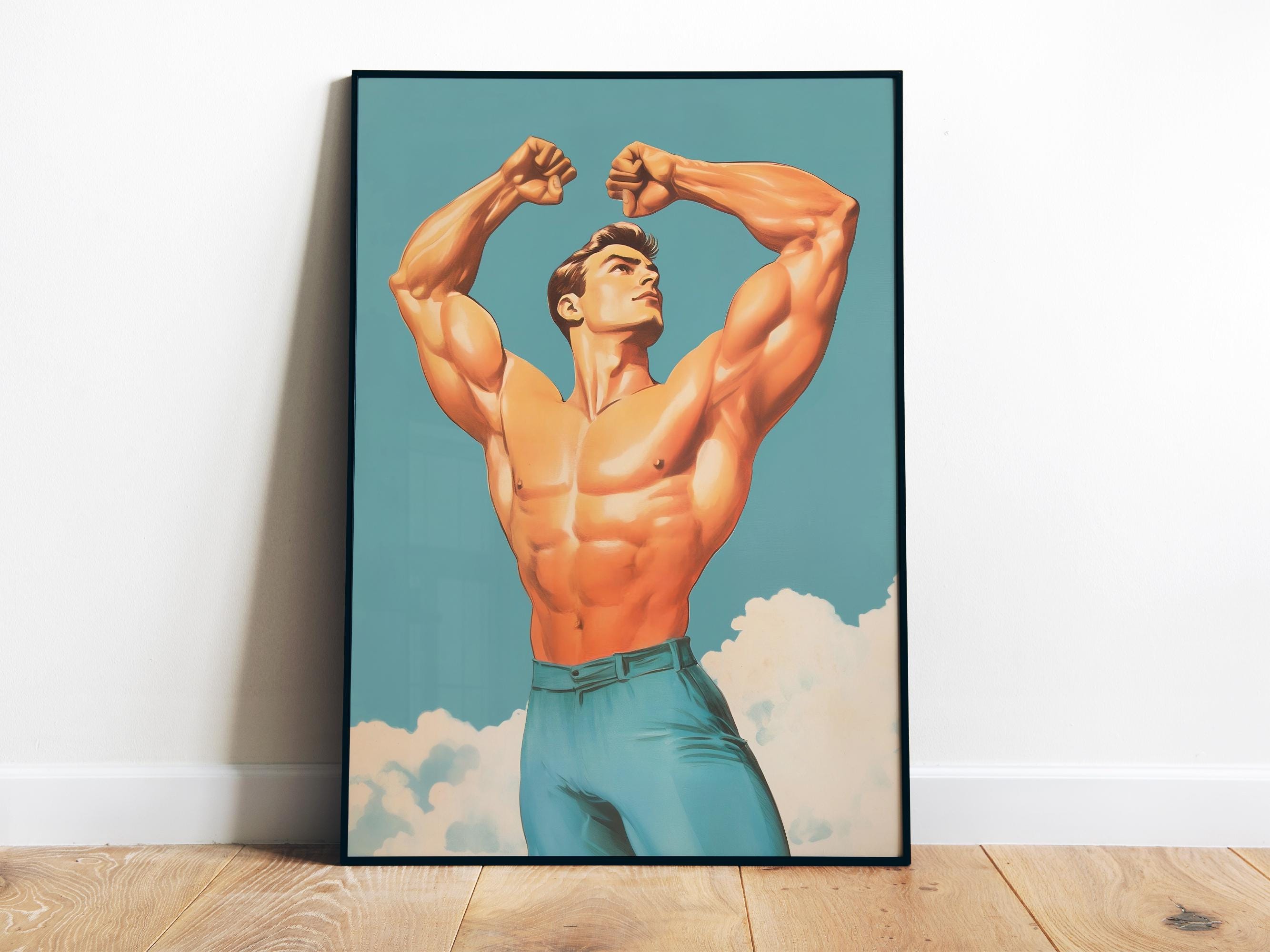 ダンベル,トレーニングポスター,印刷された壁の芸術,キャンバ - Home Gym Dumbbell Workout のレビューと価格