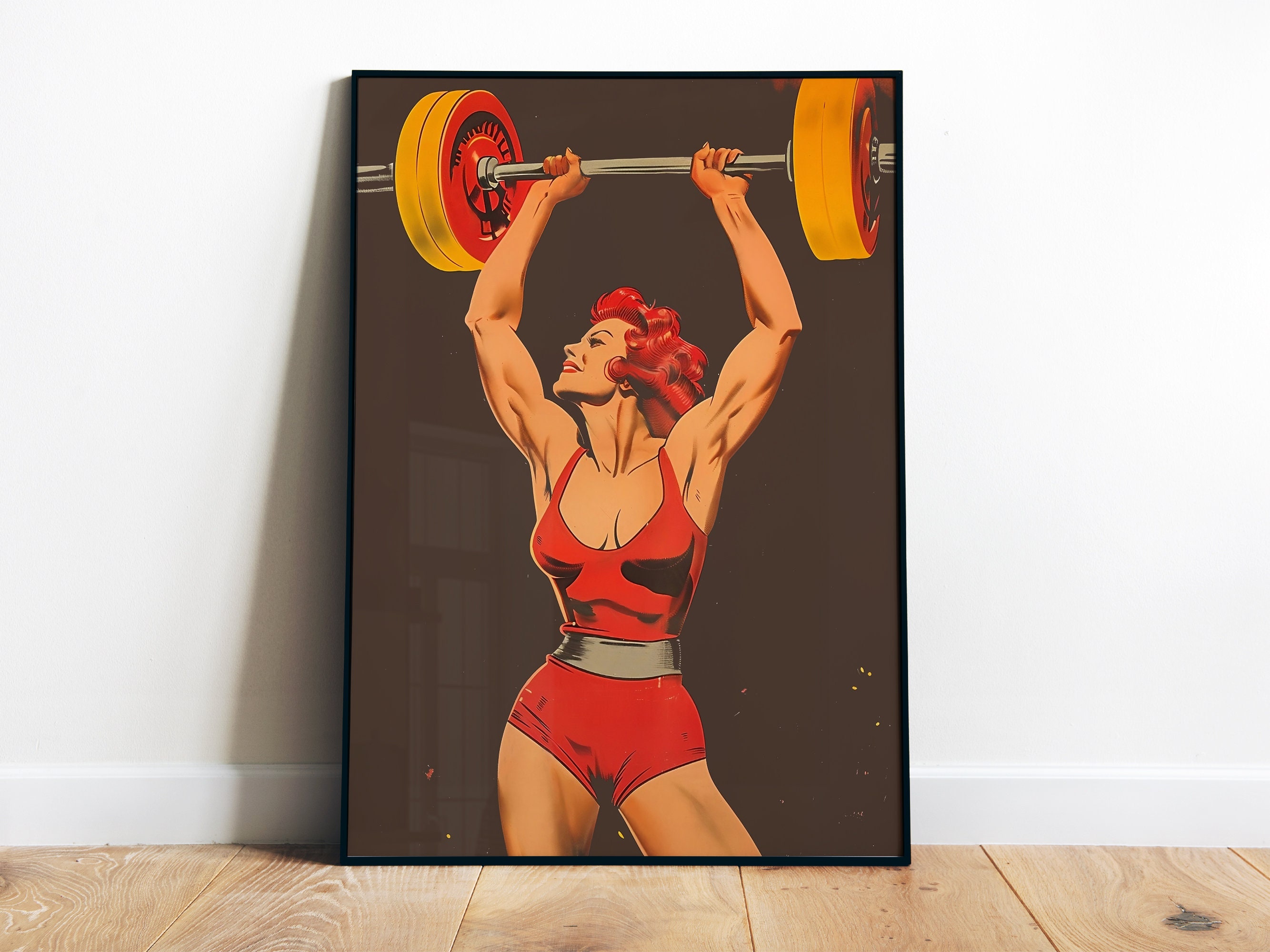 ダンベル,トレーニングポスター,印刷された壁の芸術,キャンバ - Home Gym Dumbbell Workout のレビューと価格