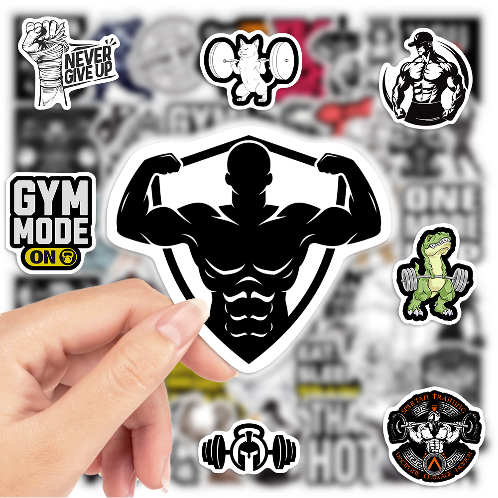 フィットネスジムステッカー ビニール防水デカール スクラップ - Home Gym Aesthetic のレビューと価格