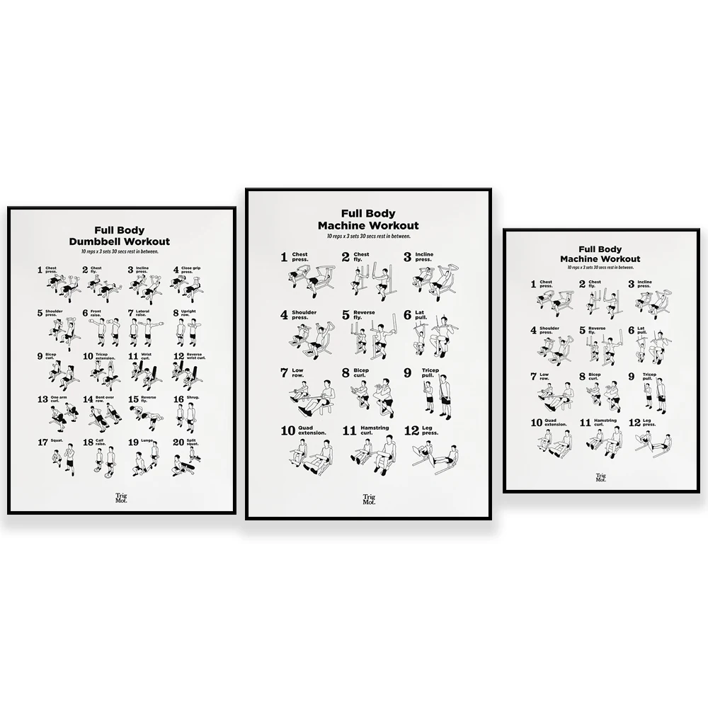 (2D キャンバス絵画) ダンベルワークアウトポスター、ジム - Home Gym Dumbbell Workout のレビューと価格