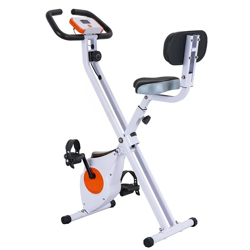 スマート折りたたみ式エクササイズバイク、8段階抵抗＆スチール - Home Gym Resistance のレビューと価格