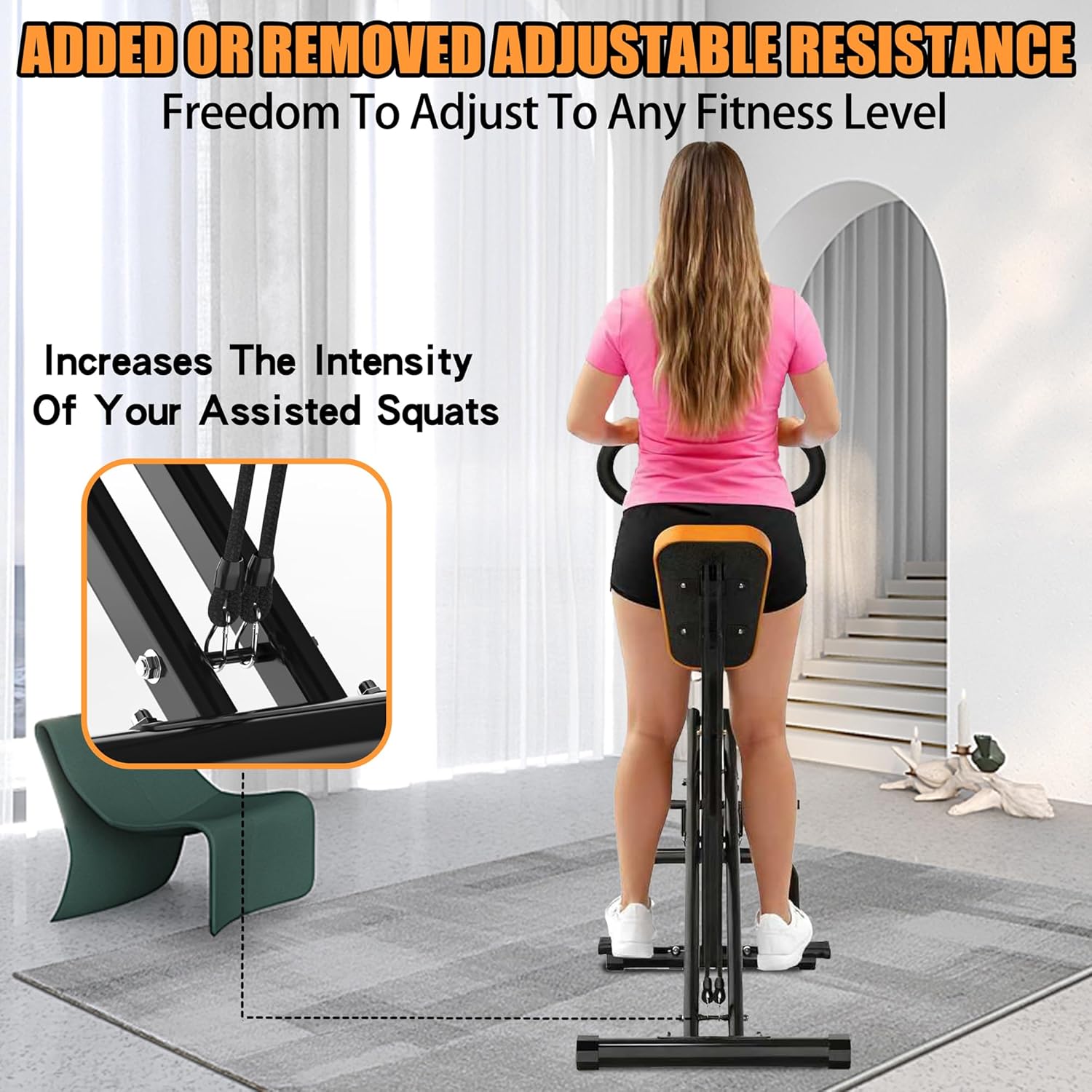 家庭用スクワットマシン、ヒップトレーニング用アシストトレーナ - Home Gym Resistance のレビューと価格