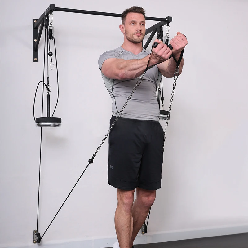 壁掛け DIY フィットネスプーリーケーブルマシンシステム上 - Home Gym Diy Pulley System のレビューと価格