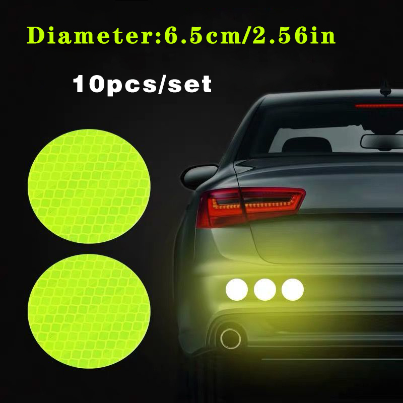 車の反射安全ストリップステッカー、円形反射ステッカー、警告テ - Weight Plate Bumper のレビューと価格