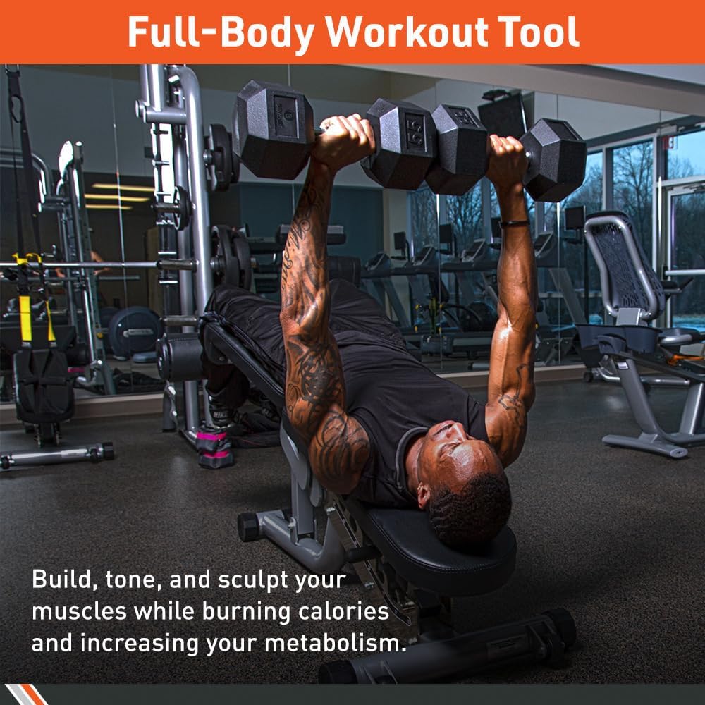 ラバーコーティング六角ダンベルを使ったホームジム筋力トレーニ - Home Gym Dumbbell Workout のレビューと価格