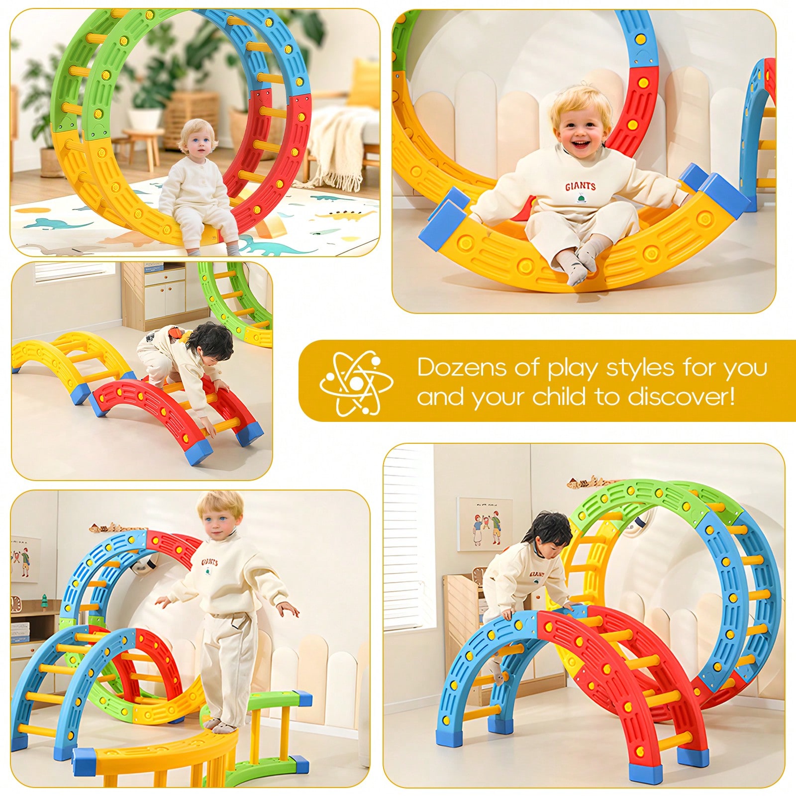 GCCSJ 2-in-1 折りたたみ式幼児用クライミングトイ - Home Gym For Kids のレビューと価格
