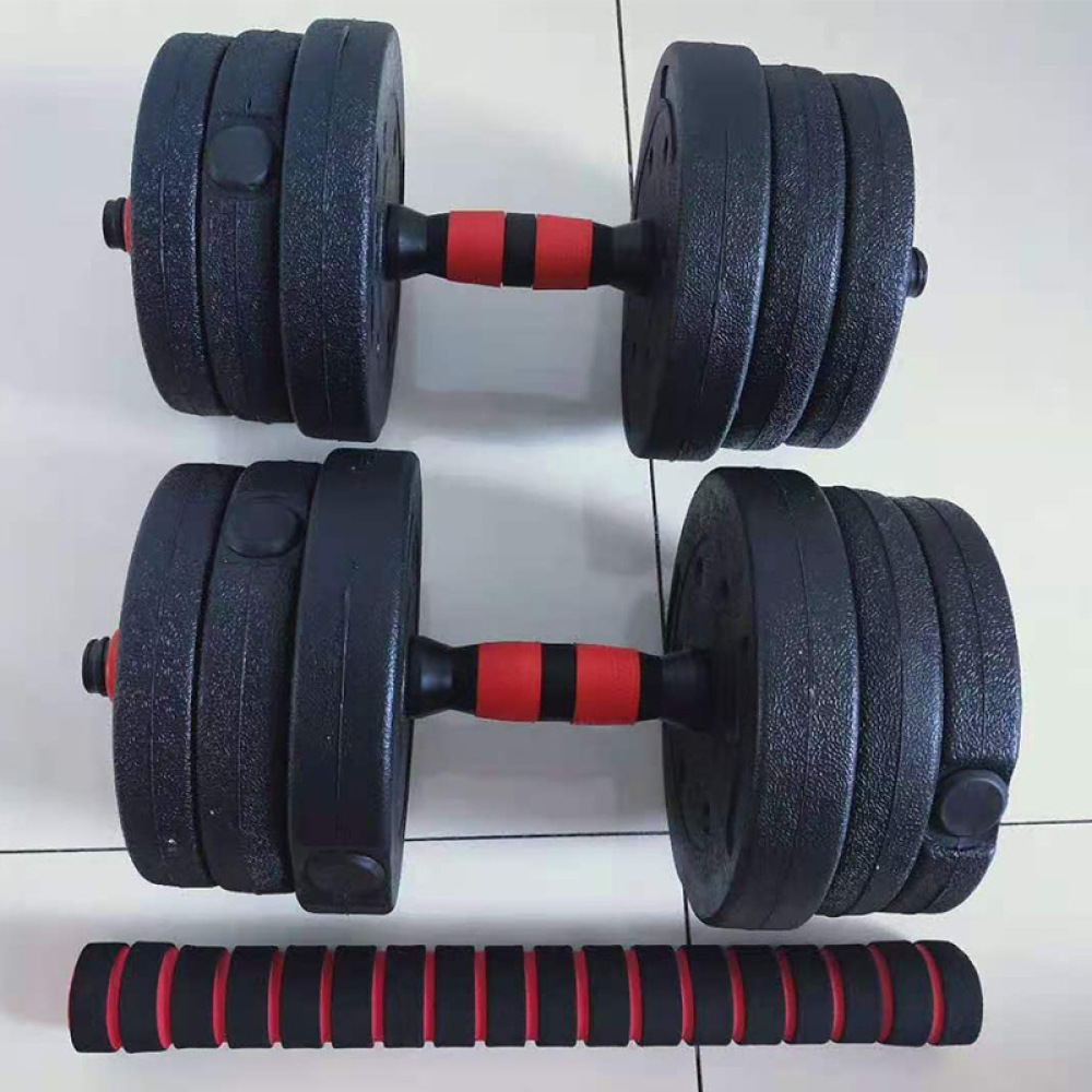 調整可能なダンベルロッドハンドル PVCコーティング ノンス - Home Gym Dumbbell Workout のレビューと価格