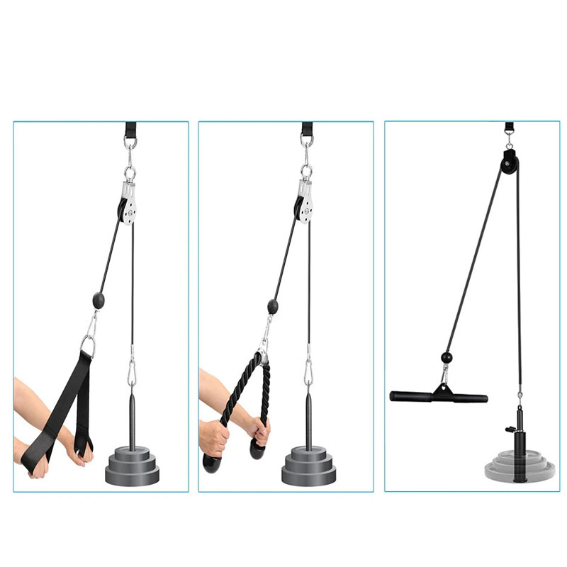 サイレントジムケーブルプーリーシステム 回転付き 多機能ステ - Home Gym Diy Pulley System のレビューと価格