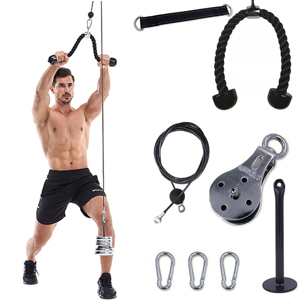 サイレントジムケーブルプーリーシステム 回転付き 多機能ステ - Home Gym Diy Pulley System のレビューと価格