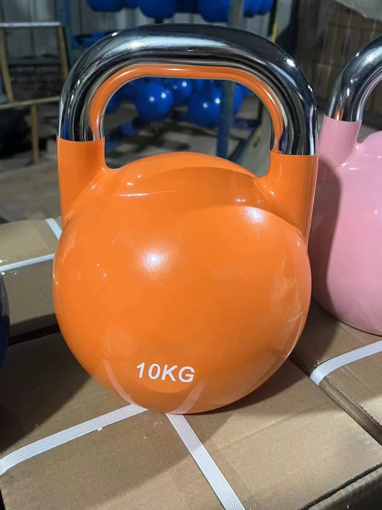 男女兼用ホットホームジムフィットネス機器、スチール製ケトルベ - Home Gym Dumbbell Workout のレビューと価格