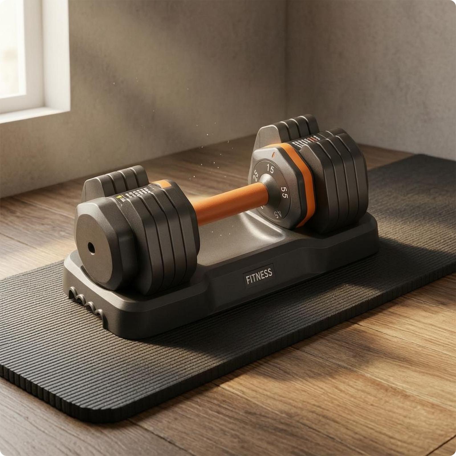 調整可能なダンベル（モールドベース付き）多重量ダンベルホーム - Home Gym Dumbbell Workout のレビューと価格