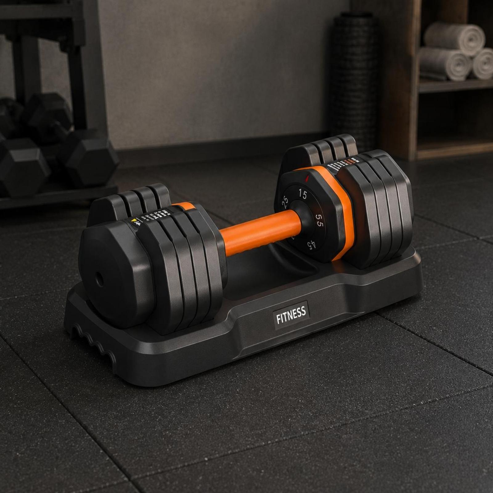 調整可能なダンベル（モールドベース付き）多重量ダンベルホーム - Home Gym Dumbbell Workout のレビューと価格