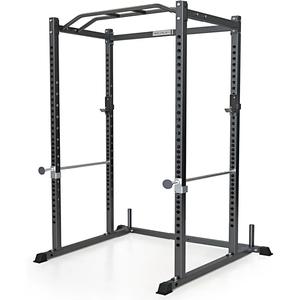 多機能スクワットラック（頑丈な安全バーとJフック付き）-オプ - Home Gym Options のレビューと価格